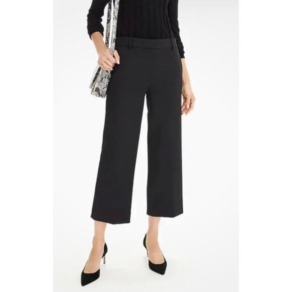 J.CREW Pants - J. CREW High Rise Peyton Wide Leg Pant Four Season Stretch Black Women's 18 New